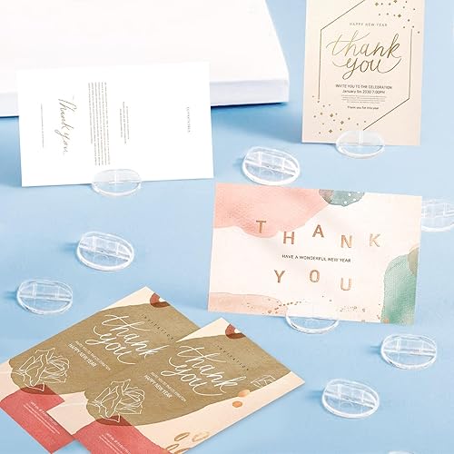 Miniatura 7 de 100 soportes para tarjetas de plástico translúcido, accesorios para juegos de mesa, bases en miniatura, clips de tablero de papel de plástico para