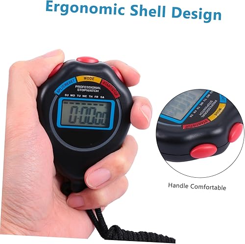 Miniatura 8 de Temporizador electrónico profesional de 3 piezas para juegos deportivos, temporizador de partidos duradero con diseño fácil de usar para árbitros y