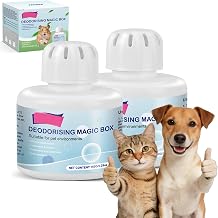 Pet Odor Eliminator Gel-Air Fresheners for Home Odor Eliminator 2pcs, Pet & Family Safe Long Lasting Gel, Cat Litter Deodorizer,Bathroom Kitchen Smell Remover
