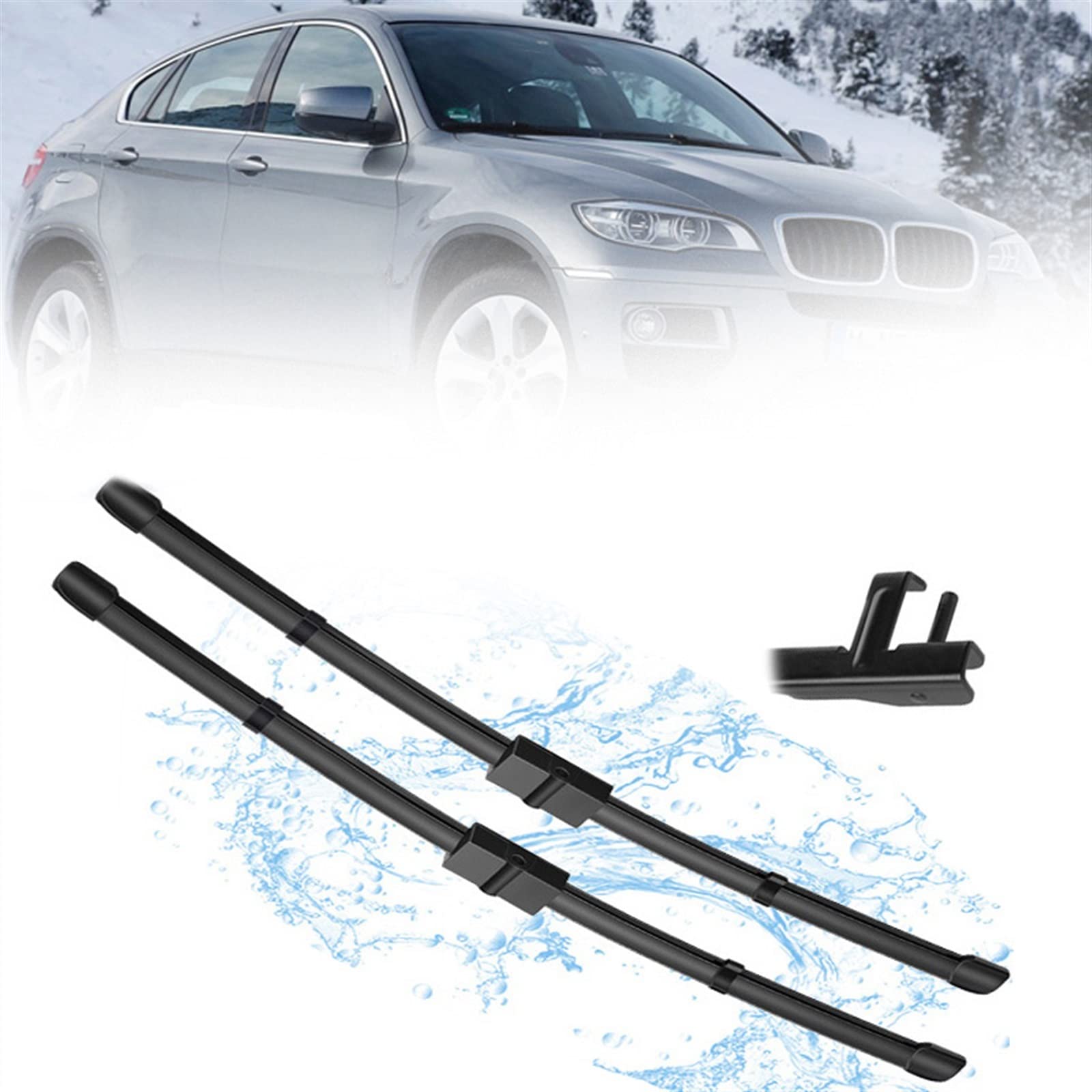 Essuie-glaces 24'+20' pour BMW X6 E71 E72 de 2008 à 2012 - 8
