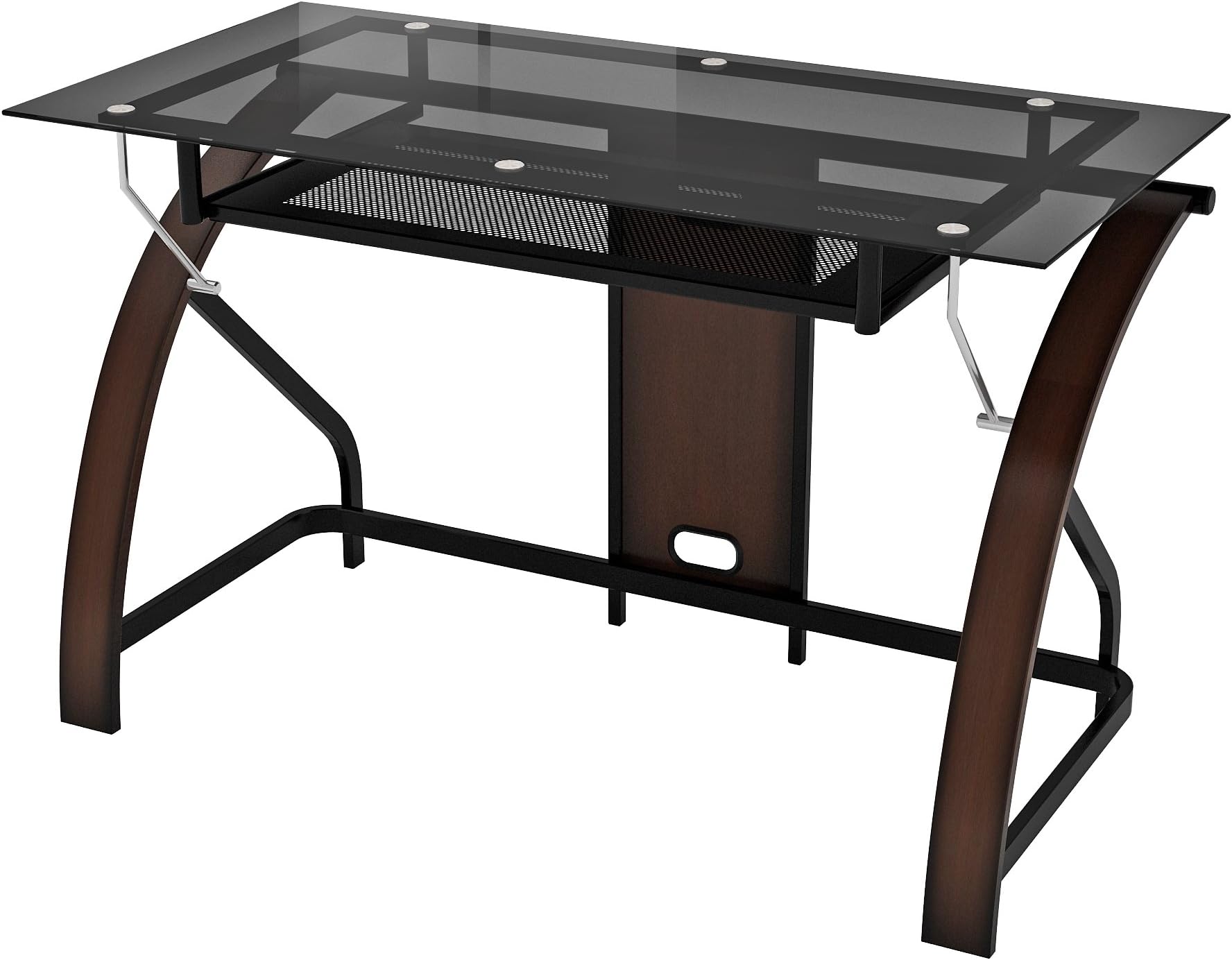 Z-Link ZL81001DU Desk,Wood Frame,Glass
