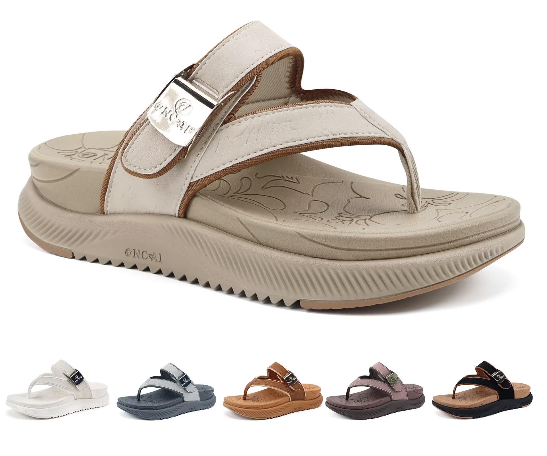 ONCAI Women’s Orthopedic Platform Flip Flops