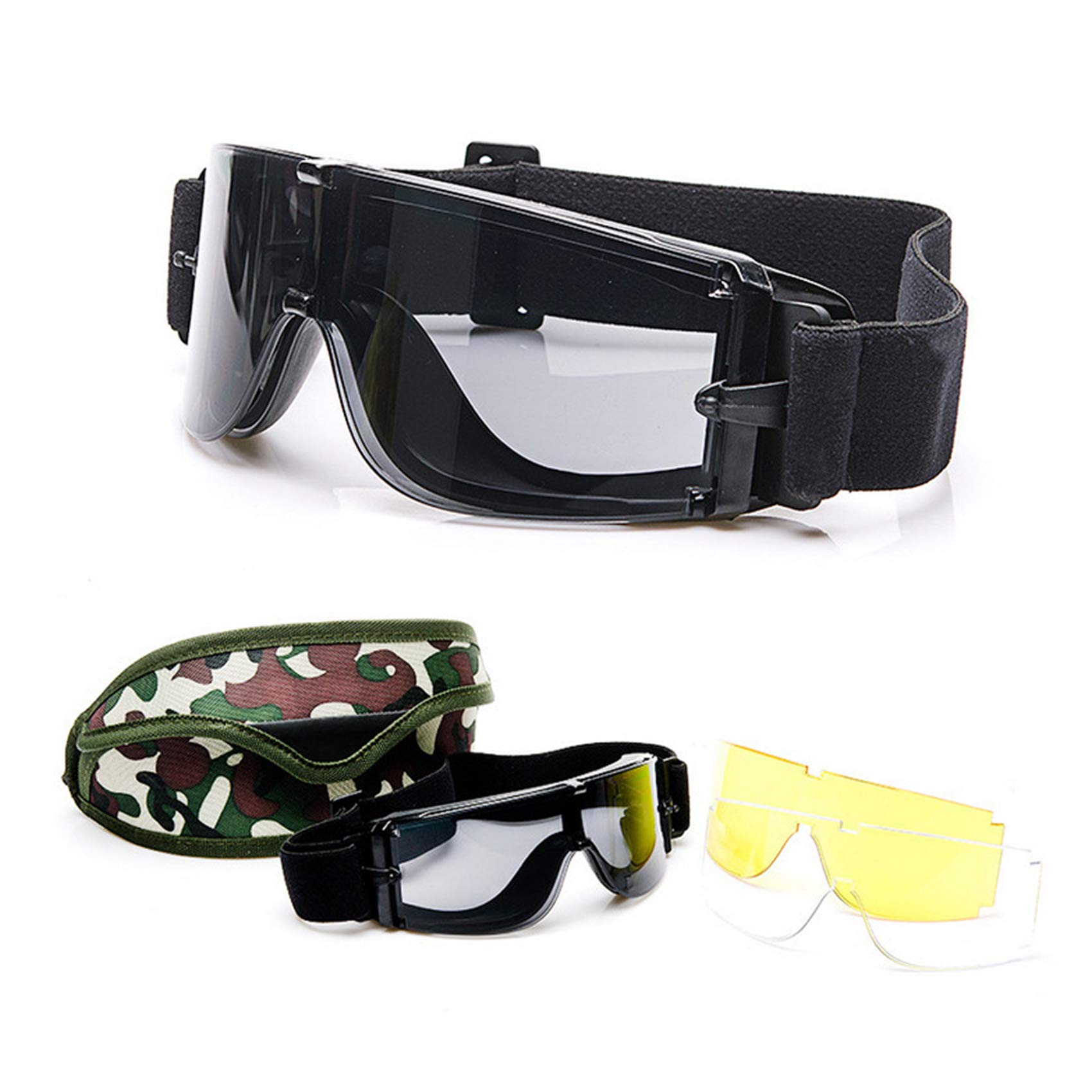 Amazon.co.jp: [EnzoDate] バリスティックX800軍用安全ゴーグル3