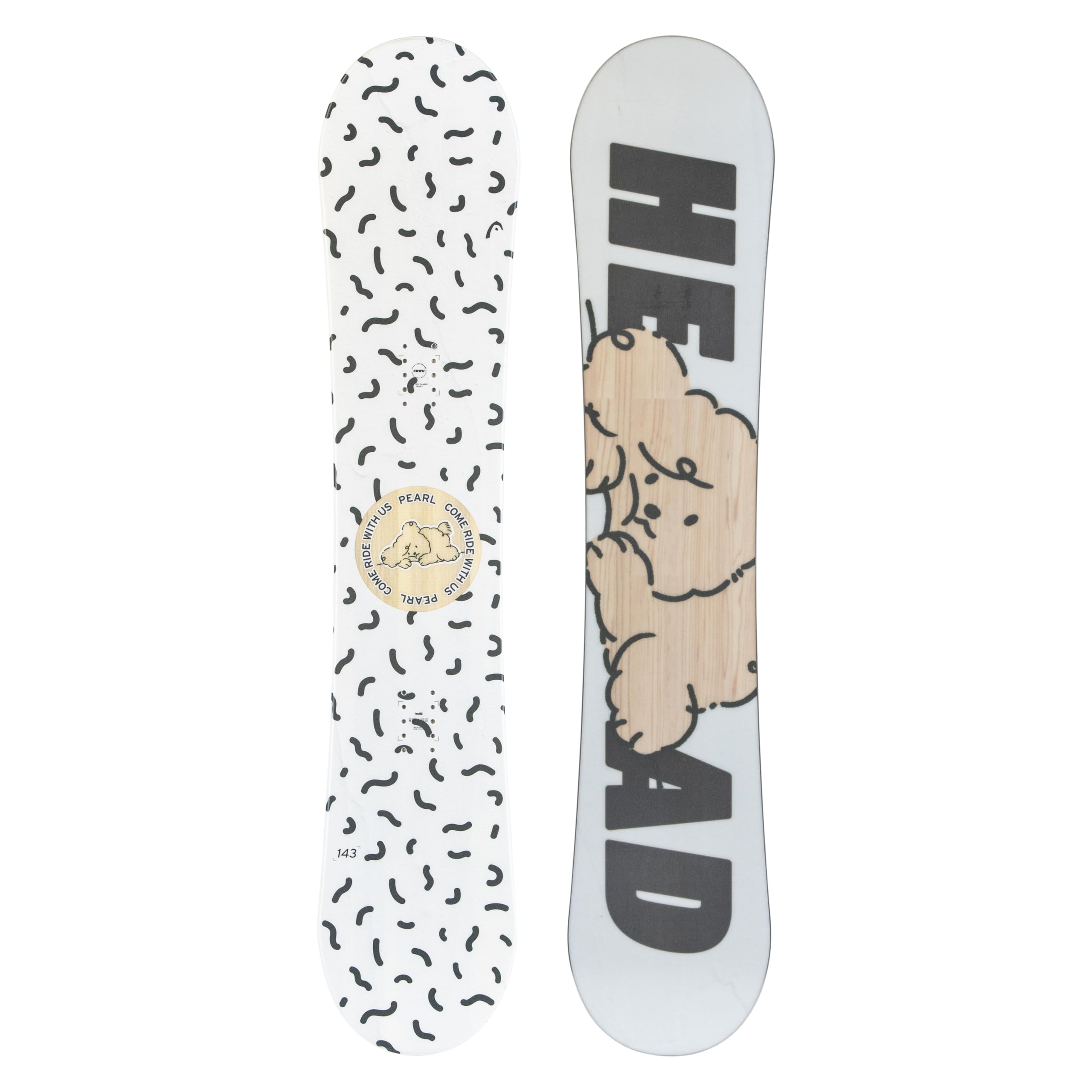 スノーボード 犬デザイン Amazon | HEAD ヘッド PEARL パール スノーボード 犬柄 ワンちゃん