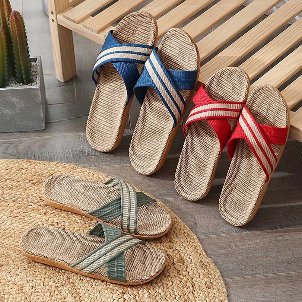  SLIPPER サンダル Amazon.co.jp: メンズサマーフラットサンダルとスリッパ、リネン