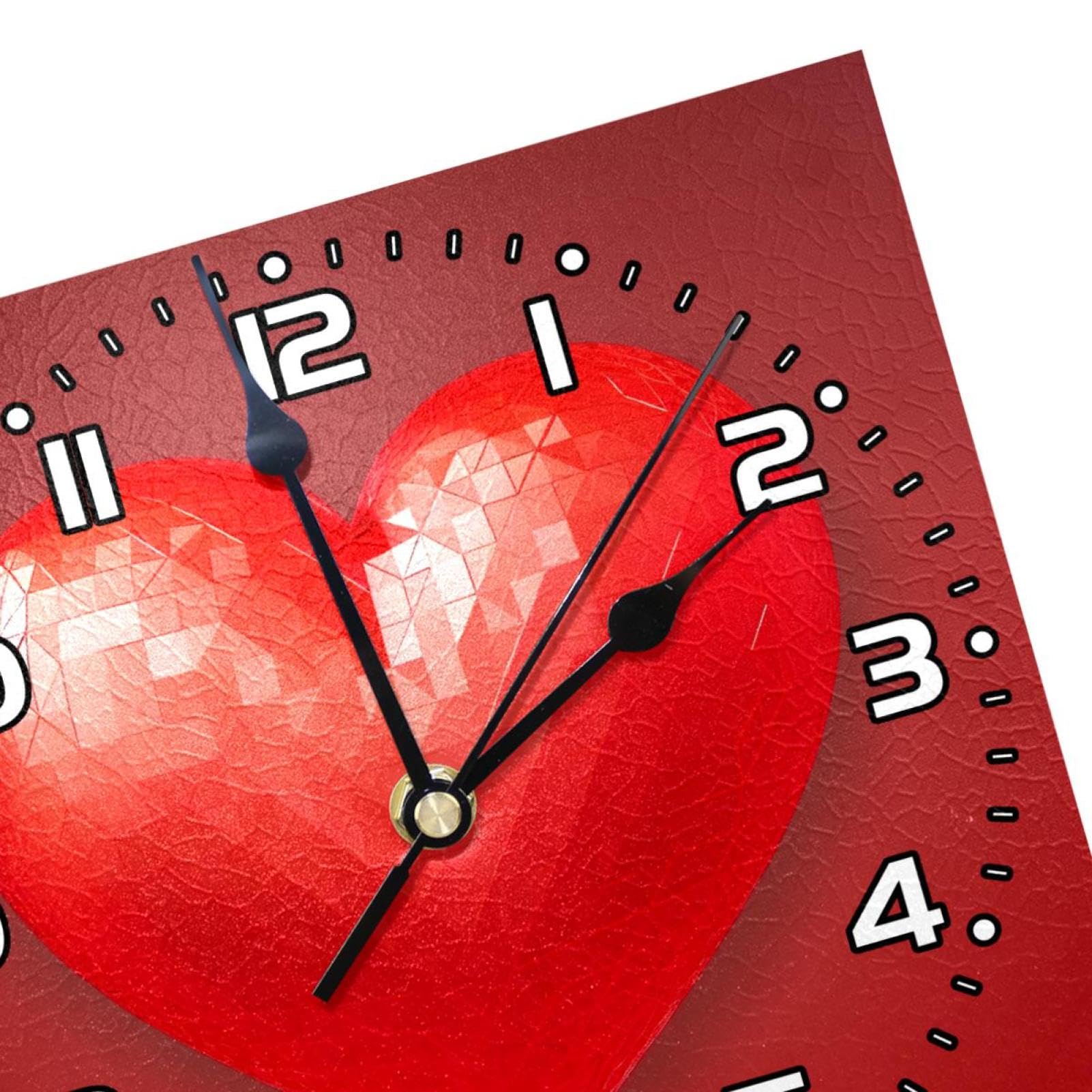 Amazon.co.jp: 壁掛け時計電池式、読みやすい,大きな赤いスタイル