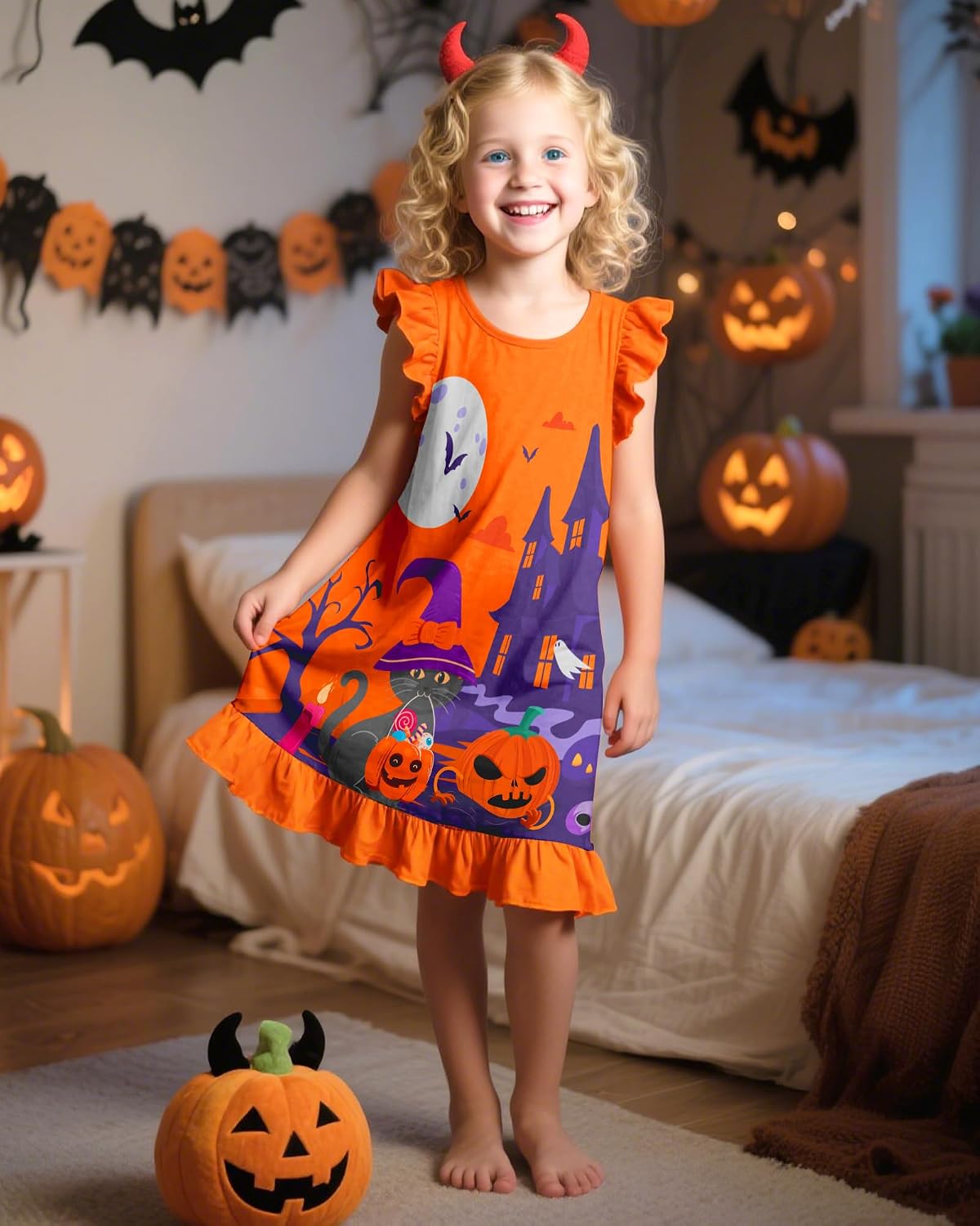 Sylfairy Girls Nightgowns, Unicorn Nightgown Princess Pajama Dresses for Girls Sleepwear Nightie