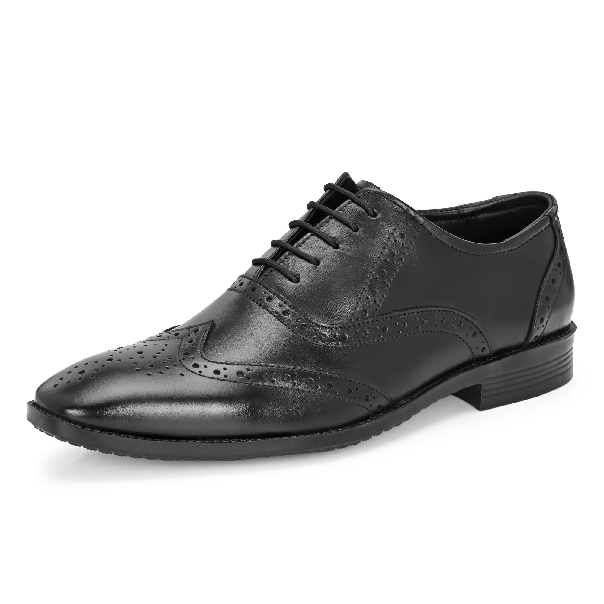 blue leather by centrino Blue Leather Lace-up Men's Formal Shoe | Stylish with Soft Cushioned Insole | Trendy Lace-Up Design | Durable Leather with Anti-Skid Sole | Perfect for Formal Wear 4016-1-picture-36