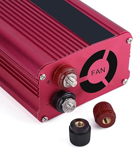 Miniatura 6 de Inversor de corriente para automóvil de 1500 W, adaptador de convertidor de coche de 12 V CC a 110 V CA con puerto USB dual de 3.1 A y salidas de CA