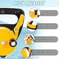 Vista 3 de Anclaje compacto de 150 pies para kayak con tapón de pulgar para buceo submarino de seguridad