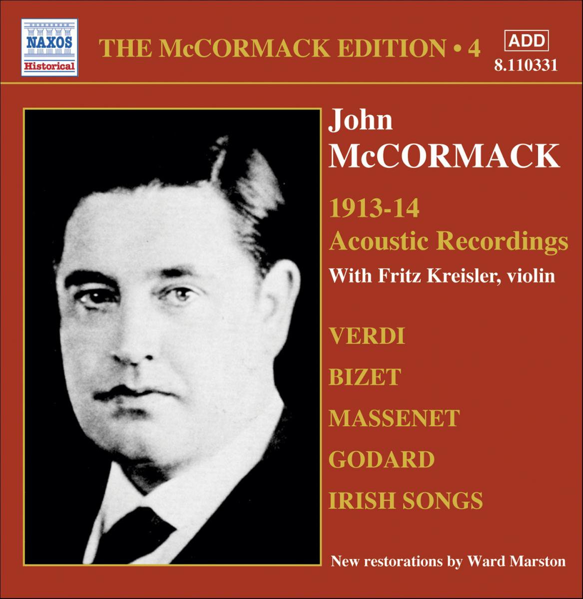 MCCORMACK, John: McCormack Edition, Vol. 4: The Acoustic Recordings