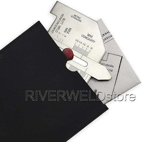 Miniatura 10 de RIVERWELD Calibre automático de la inspección de la pulgada del acero inoxidable del indicador de la soldadura de la soldadura a tope de la