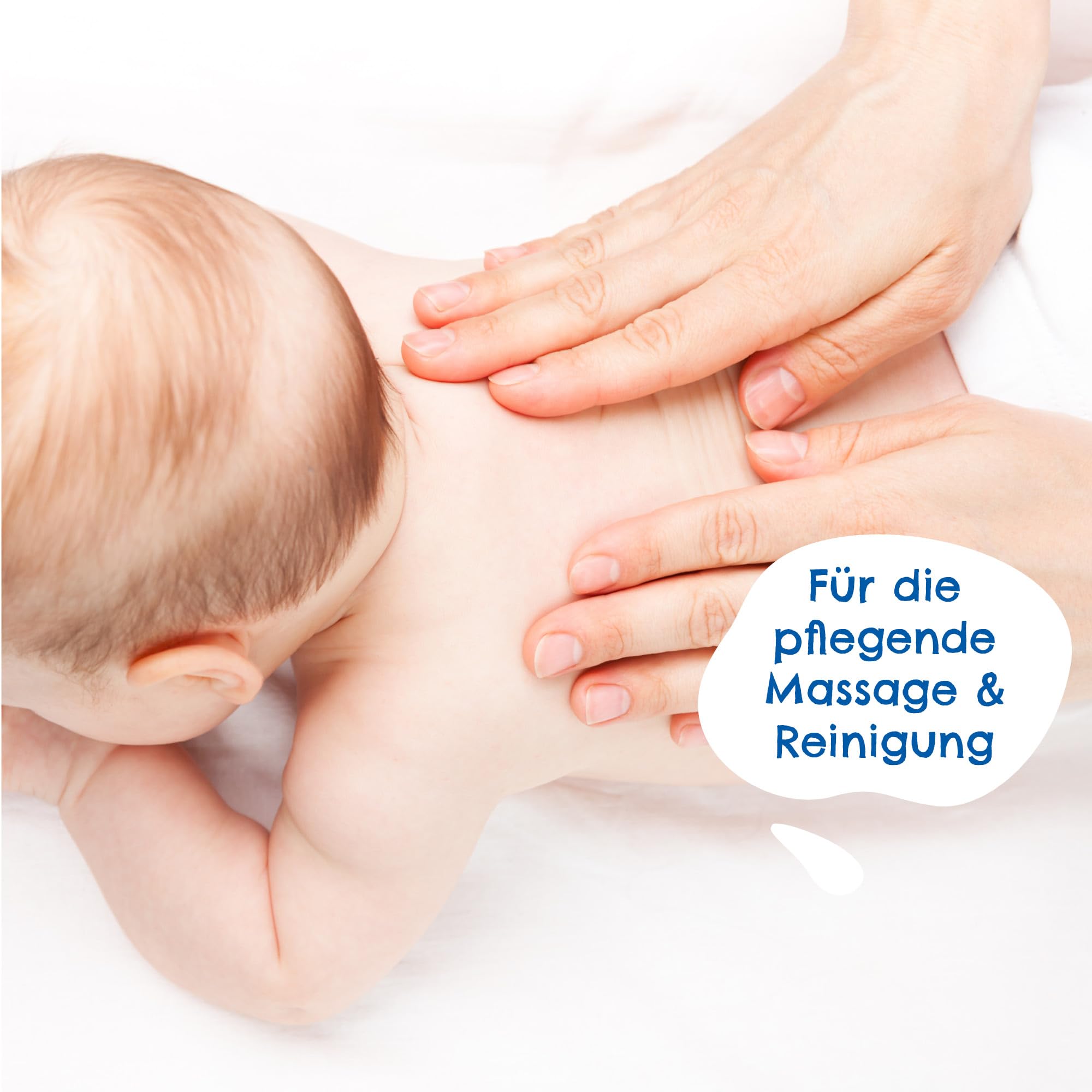 PAEDIPROTECT Olio per la cura di neonati e bambini 200 ml, olio per bambini con olio di mandorle per pelli giovani, olio per il corpo per la cura delicata della pelle e pulizia nella zona del