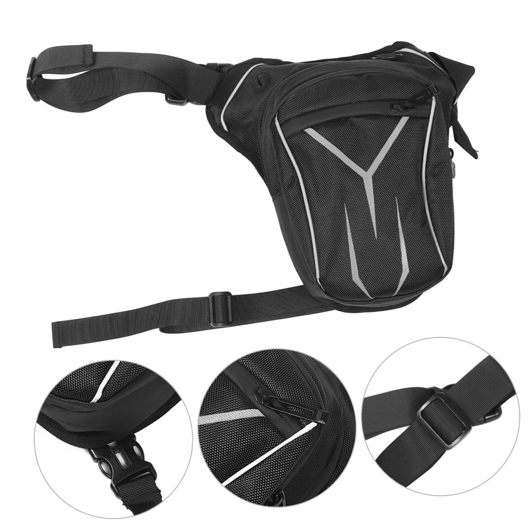Gatuida Bolsa de Cintura y para Motocicleta Riñonera Multifuncional Ajustable para Running y Actividades Material Oxford Resistente al Agua para Hombres y Mujeres Accesorio de Deporte