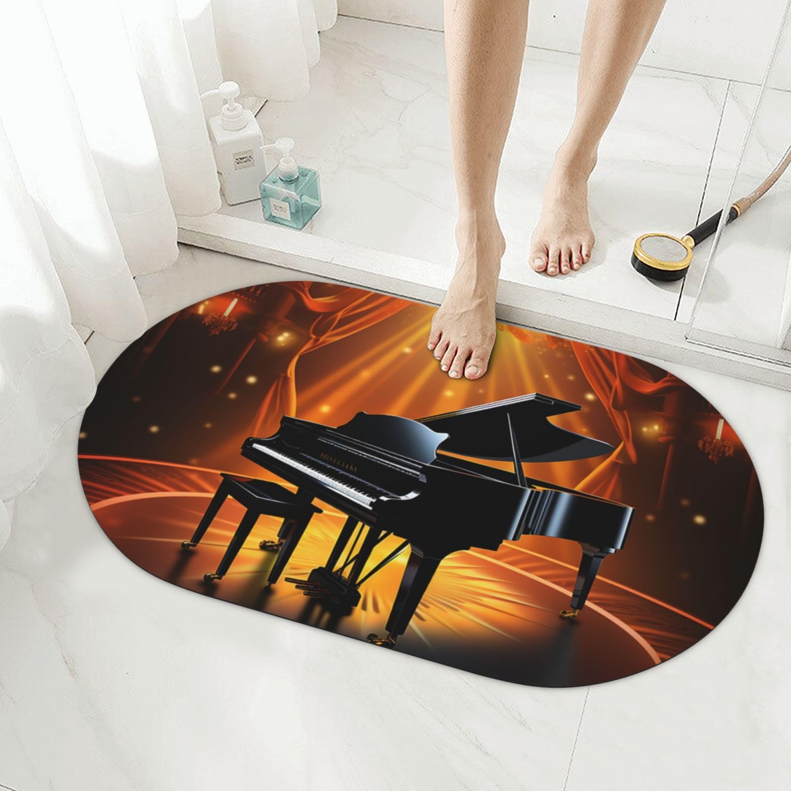 Tapis de bain en terre de diatomée 50 x 80 cm séchage rapide pour douche