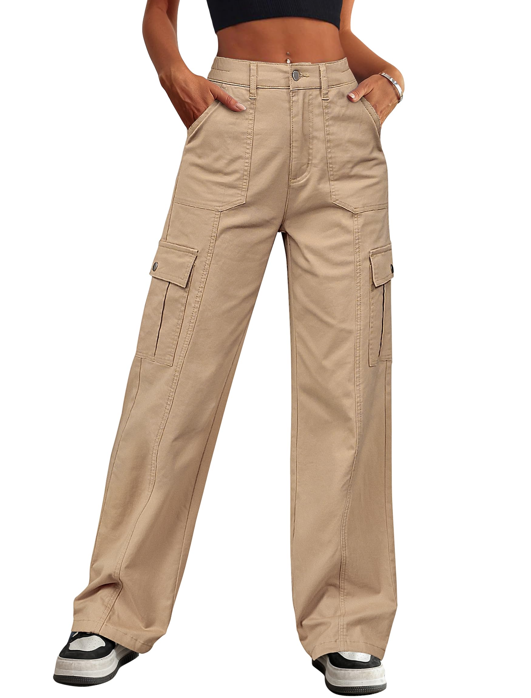 Eddoyee Wide Leg Cargo Pants