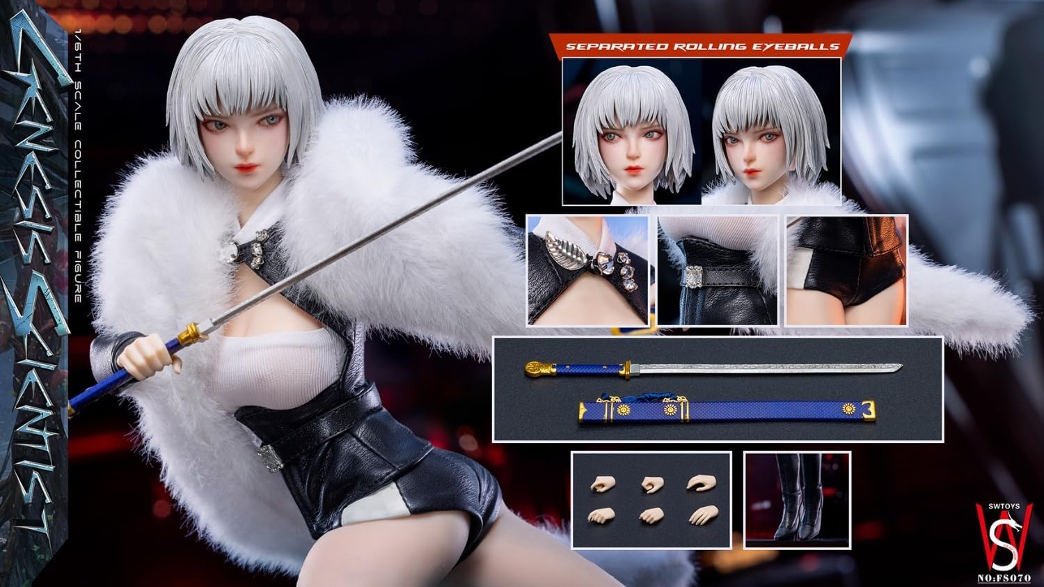1/6フィギュア服　S07Cサイズ　Say What　紺×アッシュグレー 1/6フィギュア服 S07Cサイズ One More Once 白×濃紺 - メルカリ