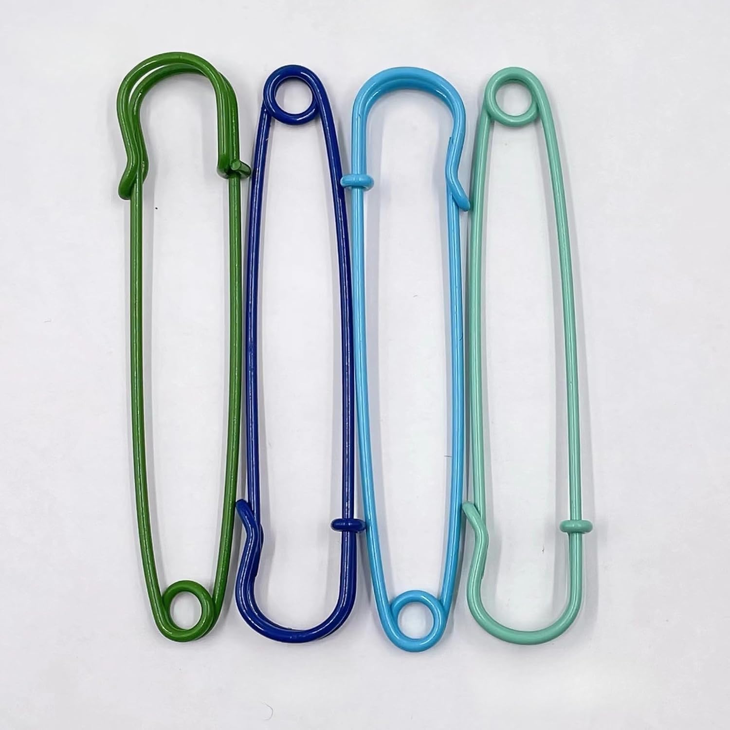 30pcs 40-75mm Large Color Safety Pins, Environmentally Friendly Spray-Painted Iron Buckles, Used for Clothing Pen dants, DIY Jewelry