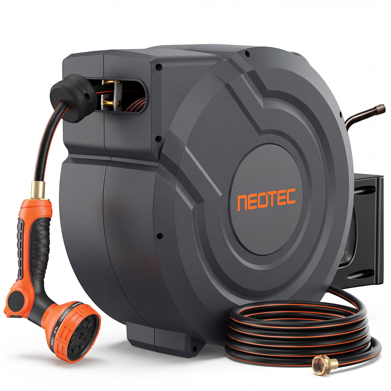 Amazon.com : Upgraded Retractable Garden Hose Reel 1/2 inch x 155
