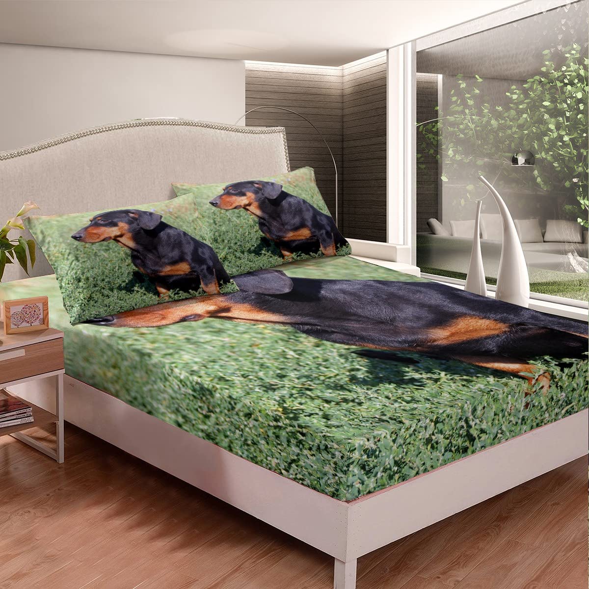 VFKLZCNYR Microvezel dekbedovertrekset, Rottweiler, kleurbestendig VFKLZCNYR Microvezel dekbedovertrekset, Rottweiler, kleurbestendig