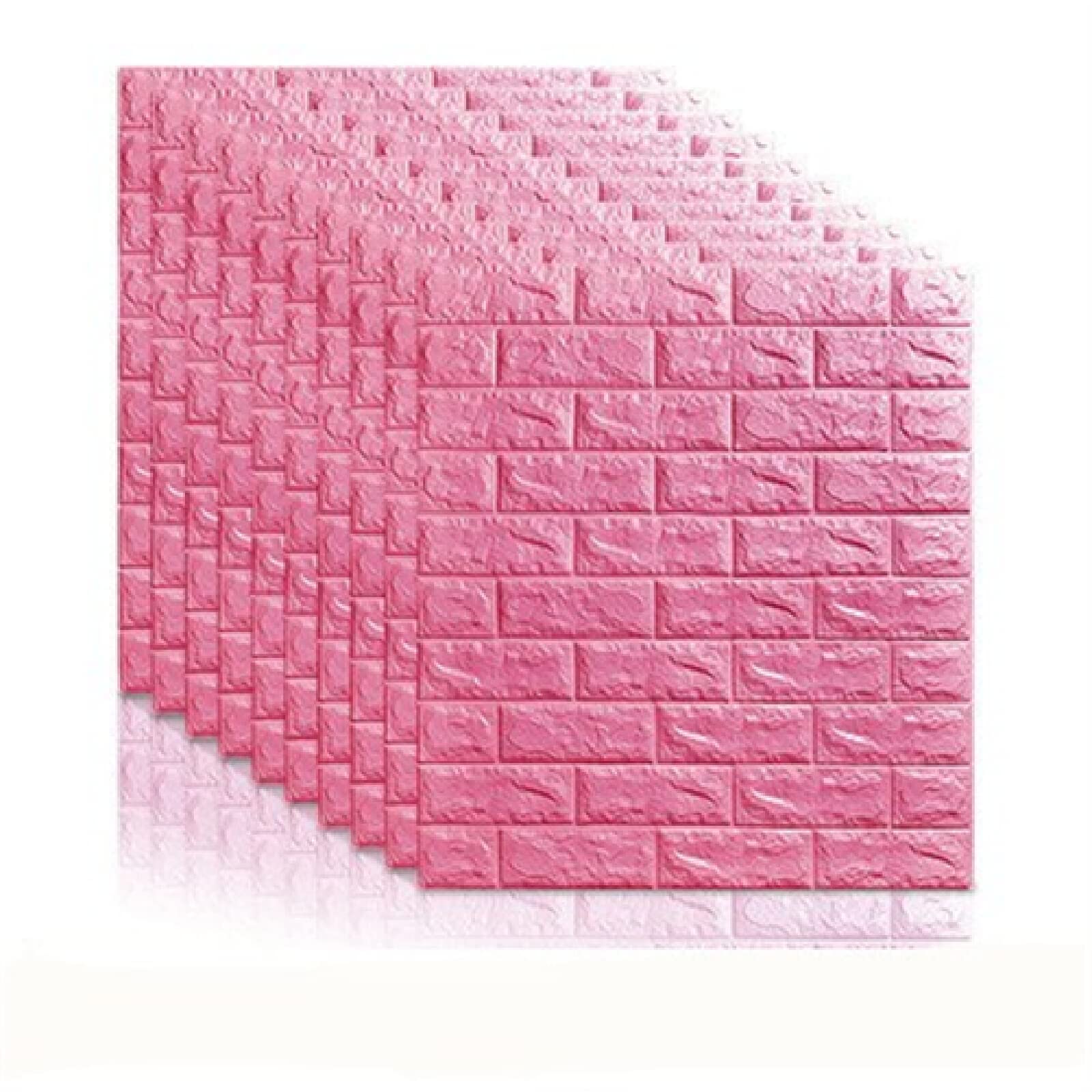 10 PZ 70 * 77 CM Adesivi murali impermeabili in schiuma Adesivi murali 3D Adesivi murali autoadesivi fai da te decorazione della parete della casa_77 X 70 X0,55 cm