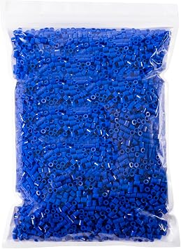 Fuse Beads 6000 Pieces 5mm Blue Melty Iron Beads Compatible with Perler and Hama