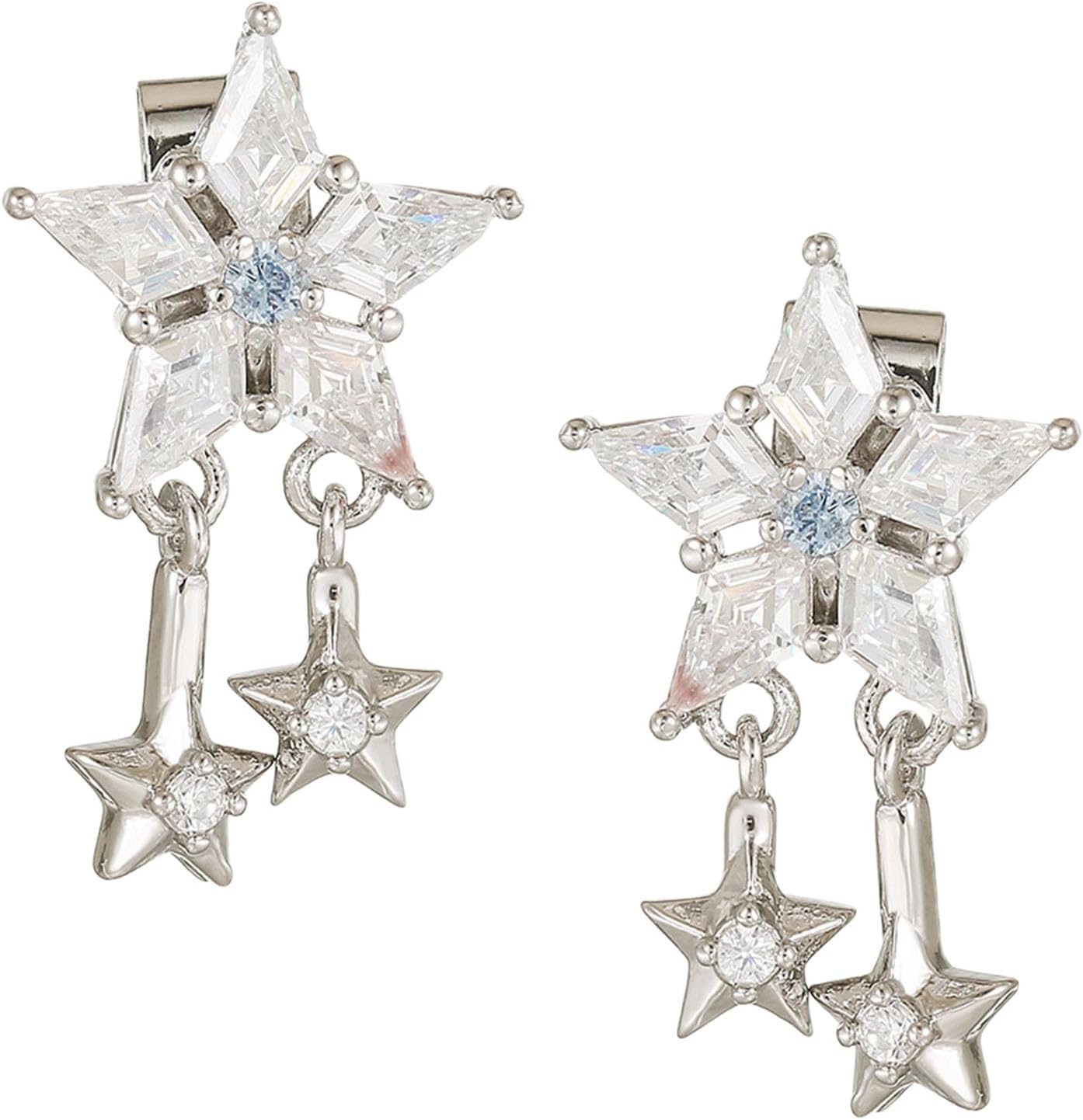 1Pair Star Shape Ear Clips Secure Clasp for Clip 1 2 Models Featuring Easy Attachment Headphone Ear Clip