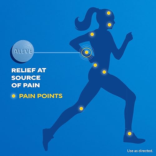 Miniatura 4 de Aleve Tabletas para aliviar el dolor y reducir la fiebre, naproxeno sódico, dolor de cabeza, dolor de espalda y cuerpo, 270 unidades