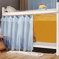 Vista 43 de Carpas Cortinas para Cama Litera Twin Individual de Dormitorio, Cortinas Opacas a Prueba de Polvo para Debajo de la Cama, Cortinas de Privacidad 2