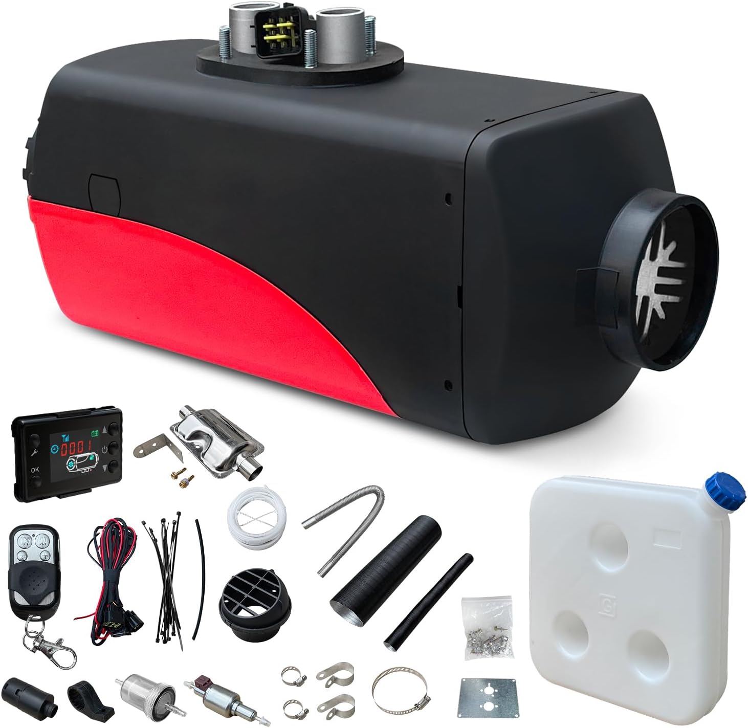 12V 24V 8KW Diesel Air Heater with Bluetooth Control night heater All-in-One with Remote Control &LCD Monitor for Car RV main image 1