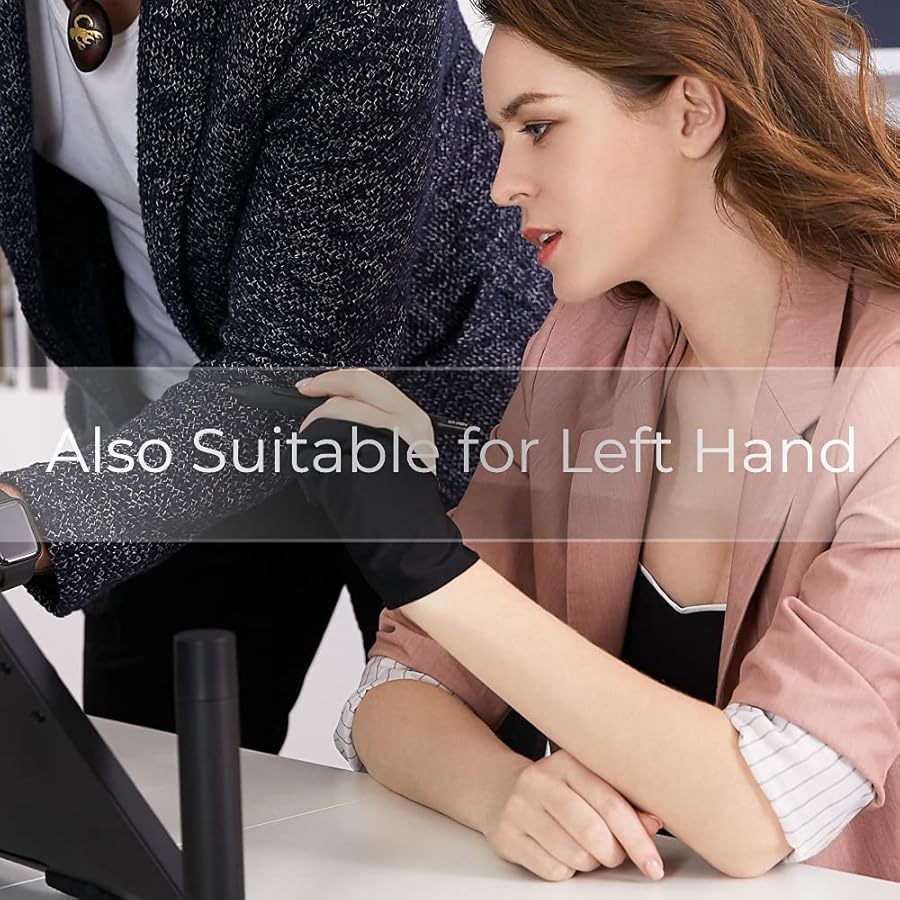 XPPen Artist Drawing Glove 2-Fingers Glove for Graphics Drawing Tablet Suitable for Right Hand and Left Hand (Size M) Black - image 5