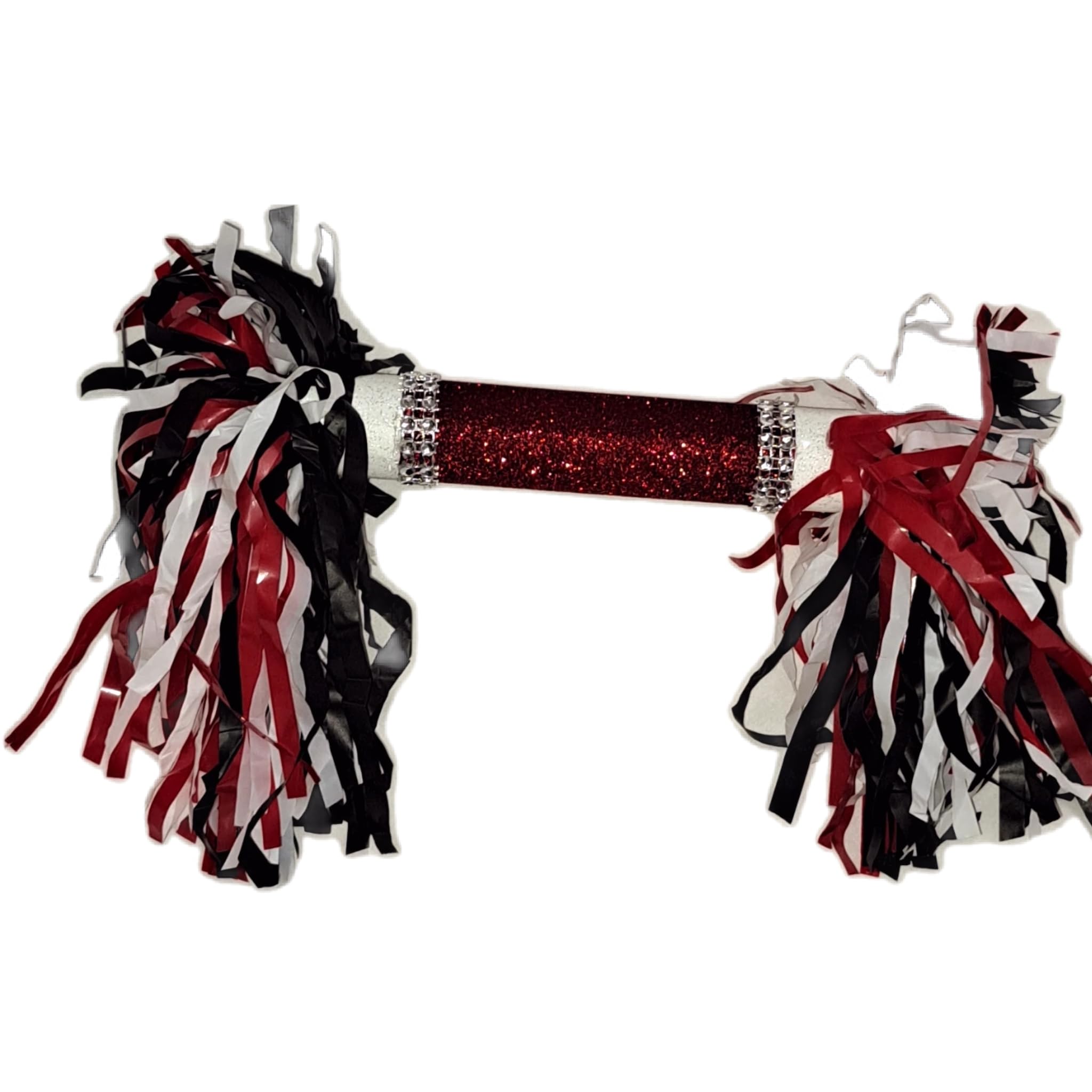 Red Black and White Glitter Mini Spirit Stick