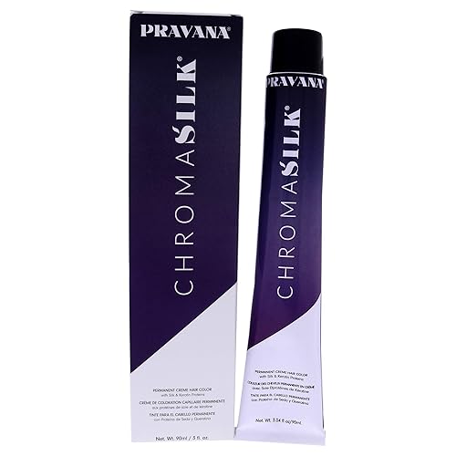 Pravana ChromaSilk - Tinte en crema para el cabello, 6.64 rojo oscuro, rubio cobrizo, unisex, color de cabello, 3 onzas, I0105071