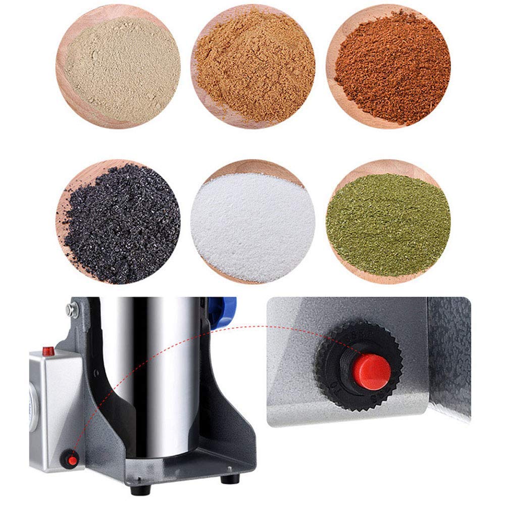 2500G Macina Grano Elettrico Macina Spezie Smerigliatrice per Erbe Tipo Altalena Macchina per Polvere Superfine Smerigliatrice per Erbe per Cucina Pepe Caffè Famiglia Macchina per Polvere Medica 220 V
