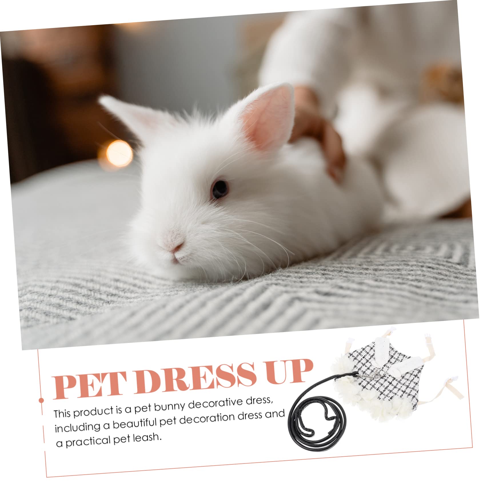 BESPORTBLE 3sätze Kaninchen Geschirr Mit Leine Niedliches Bunny Outfit Für Haustiere Atmungsaktives Design Für Besondere Anlässe Und Fotos Bequem Und Stilvoll