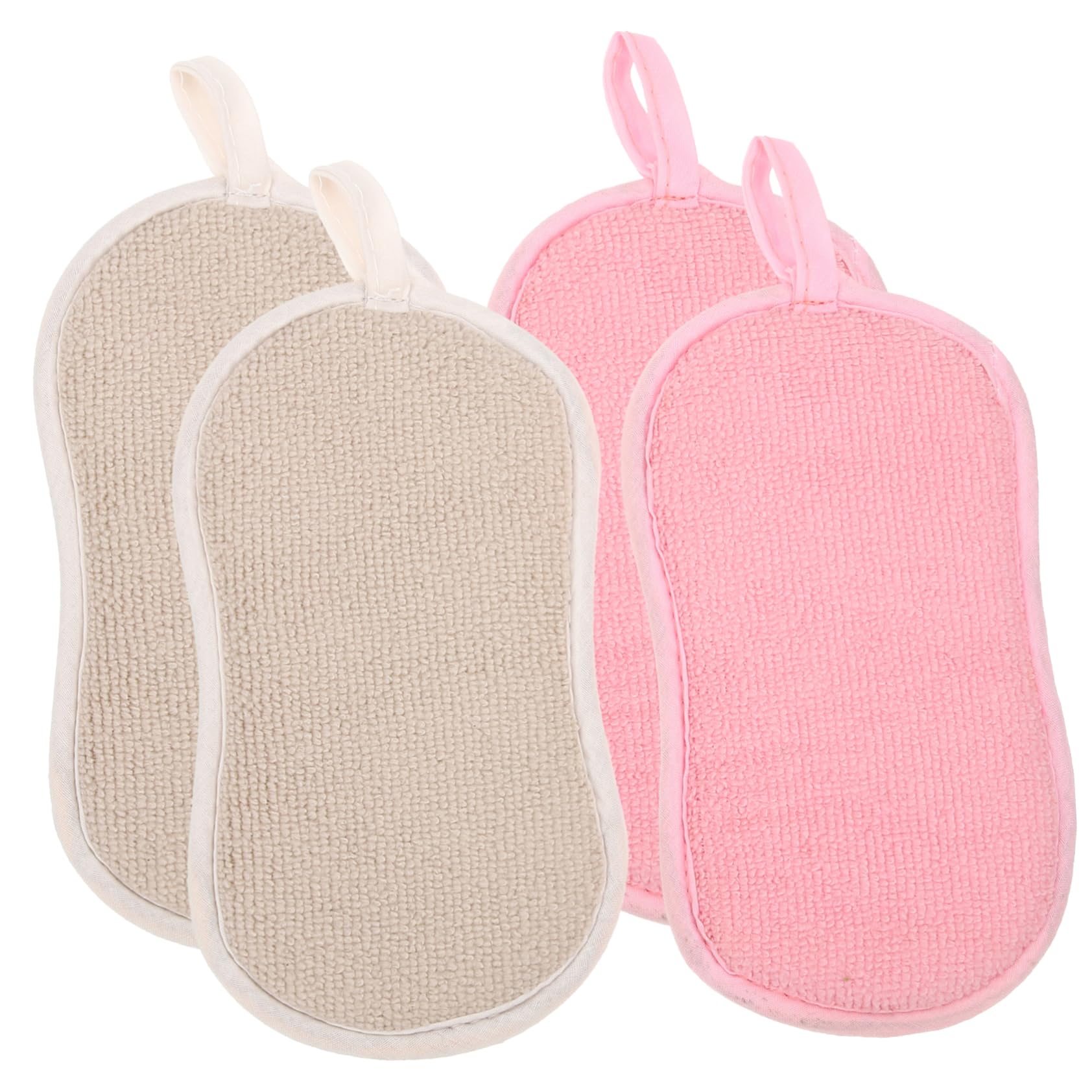 TOVINANNA 4 Pack Dish Sponge Scrubbers Non Scratch Kitchen Scrub Pads for Dishes Scrub Sponge Pad for Pots Plates