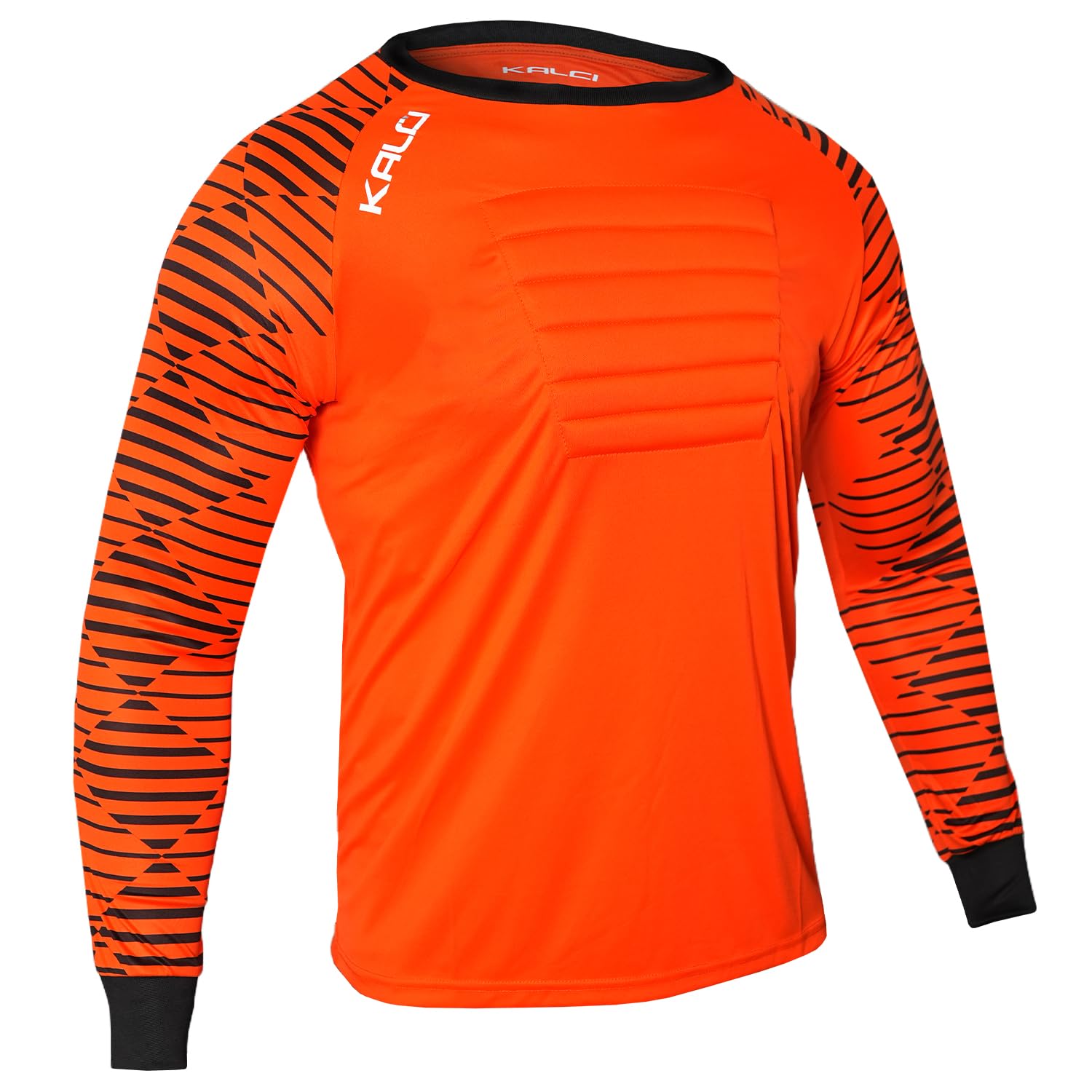 Kalci Soccer Goalie Shirt, Padded Goalkeeper Jersey, Youth/Adult & Kids Sizes, Long Sleeve Football Padded Shirt Mens