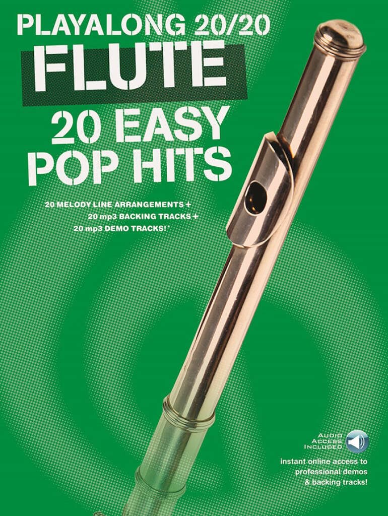 Playalong 20/20 Flute 20 Easy Pop Hits (Book/Audio Download)