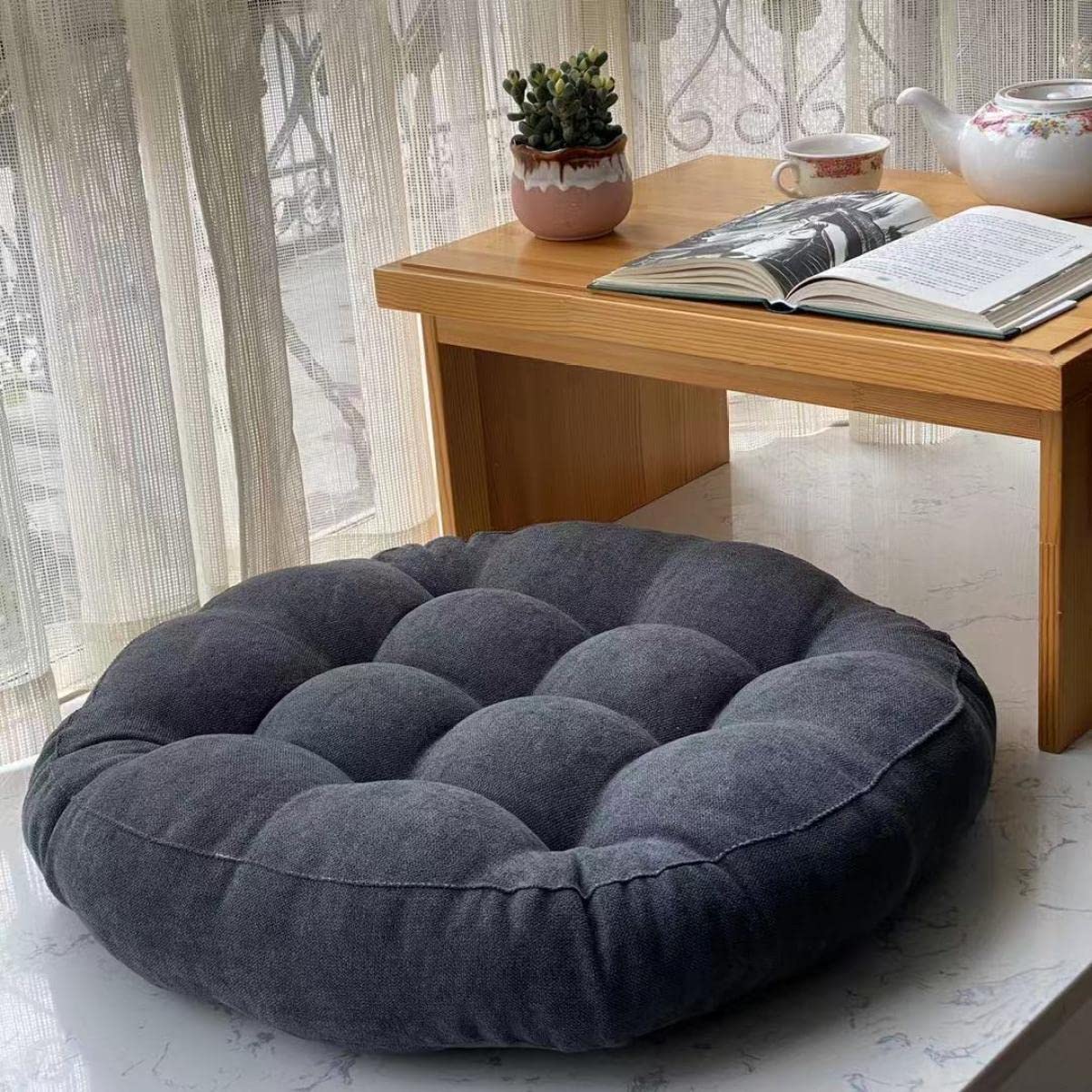 Amazon.co.jp: SCTX 座布団 フロアクッション 50*50*7cm オフィス