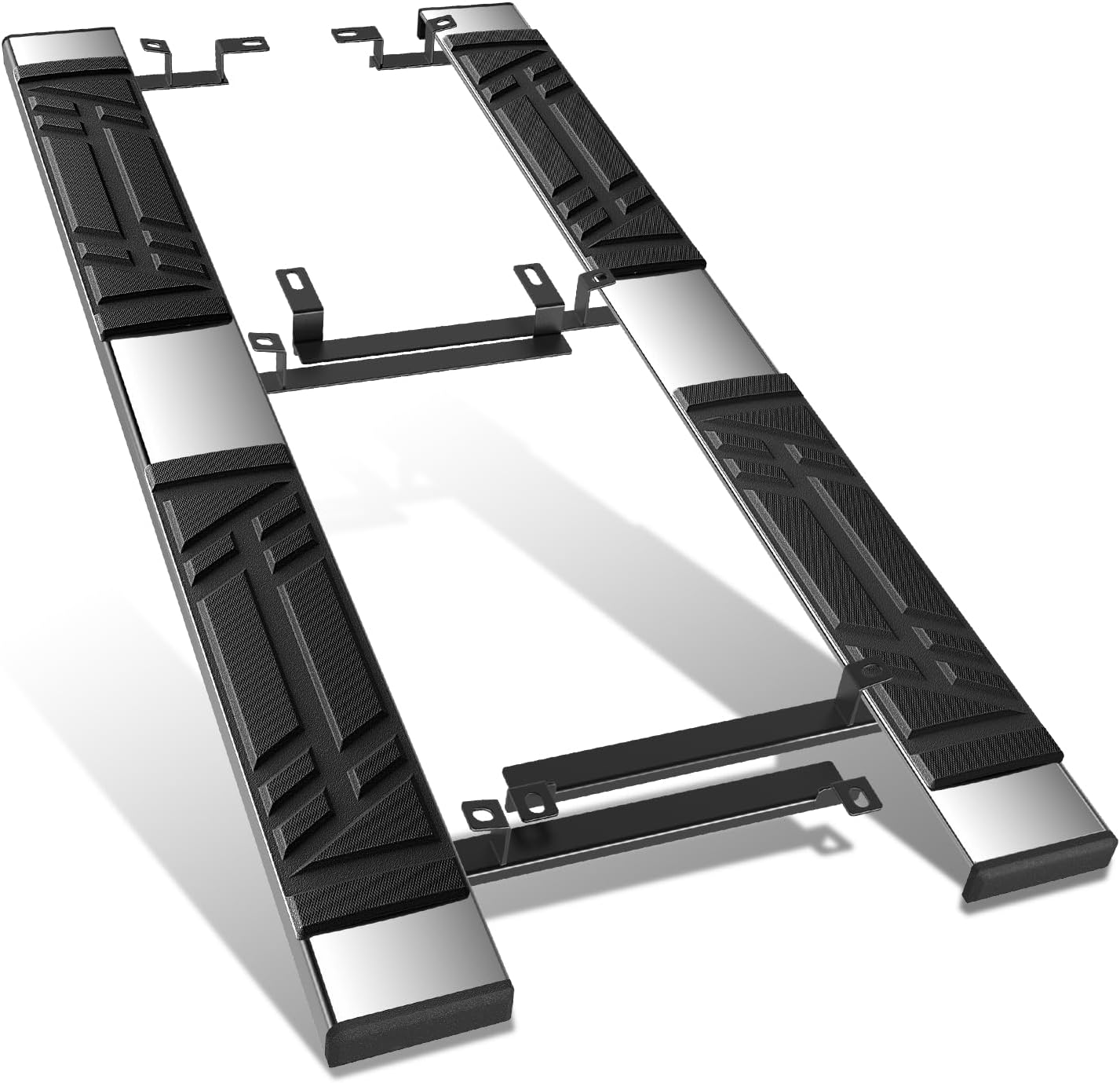 DNA Motoring 6.5" Flat Running Boards Side Step Nerf Rails Bars Compatible with 2005-2012 Nissan Pathfinder, STEPB-U-PF05-T1