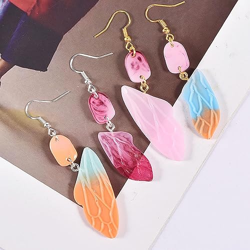 Miniatura 3 de Attuslla Moldes de resina de silicona para aretes con anillos para hacer joyas, colgantes, aretes
