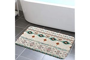 Aztec Southwestern Native Tribal Navajo American Ethnic Bath Rugs