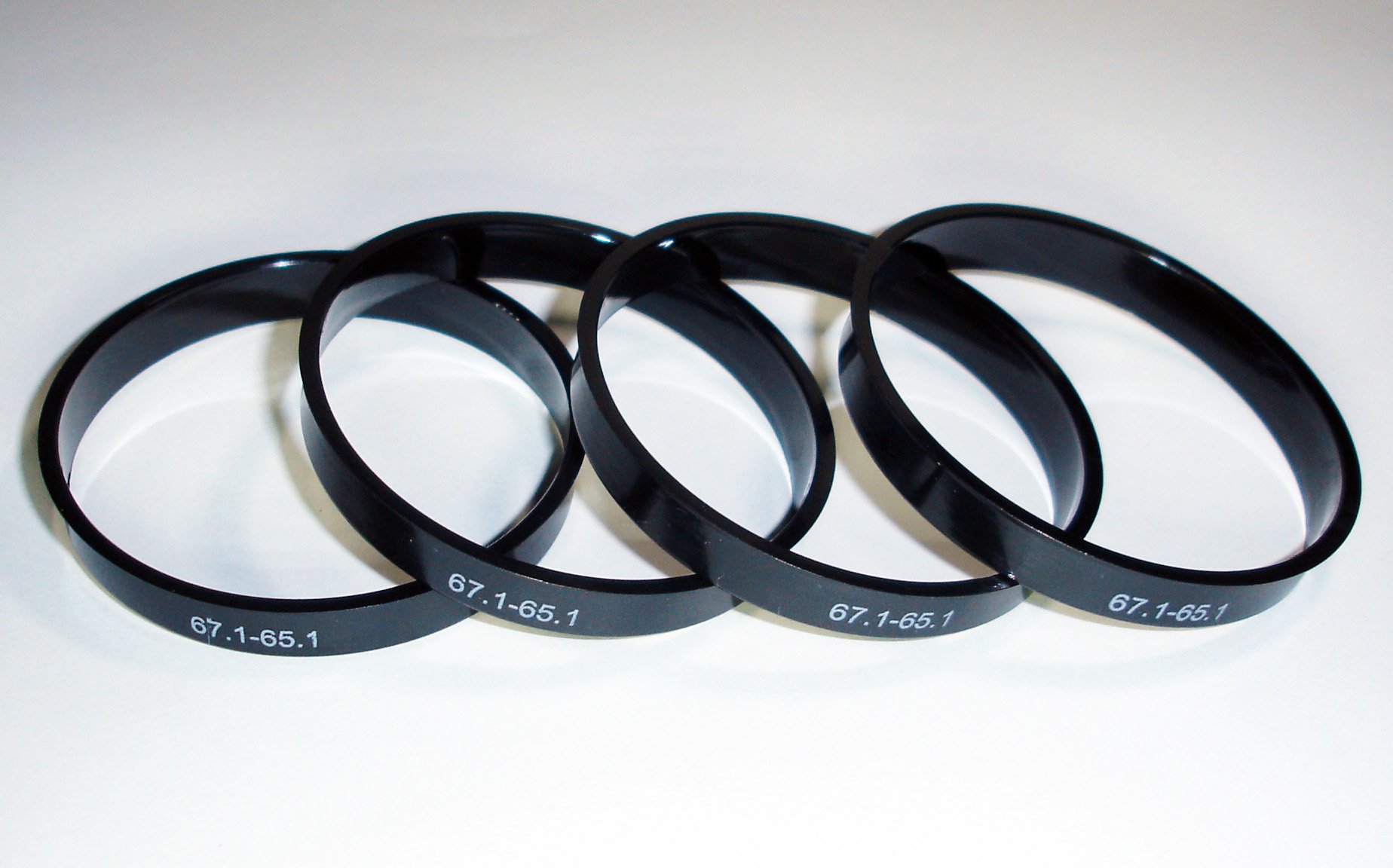 Kit De 4 Centradores De Llanta 67.1 A 57.1 Mm - Para Llantas De Aluminio, Plástico Resistente