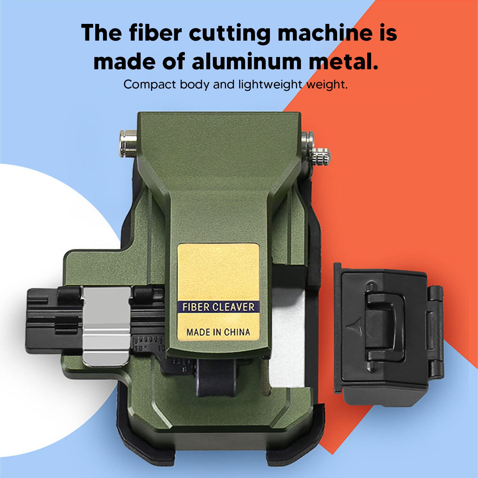 Fiber Cleaver, Easy Operation Optical Fiber Cleaver Cutter Clear Cutting Edge Aluminum for 0.25mm