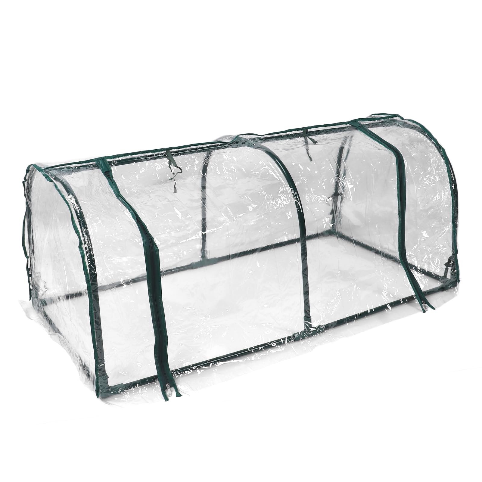 Tnfeeon Mini Szklarnia Ogrodowa, Przezroczysta Osłona na Rośliny z żelaza i Plastiku 120 X 60 X 48 Cm, Szklarnia Stołowa do Ochrony Roślin Przed Nasionami na Zewnętrznym Tarasie Balkonowym