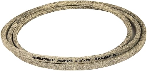 Miniatura 7 de Jeremywell Cinturón de cubierta de cortacésped fabricado con fibras de aramida GX20072 se adapta a John Deere LA100 LA105 LA110 LA115, 12 "x 103"