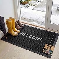 Vista 73 de Gorilla Grip WeatherMax - Tapete para todas las estaciones 100% impermeable, 23 x 35 pulgadas, goma natural duradera, resistente a manchas