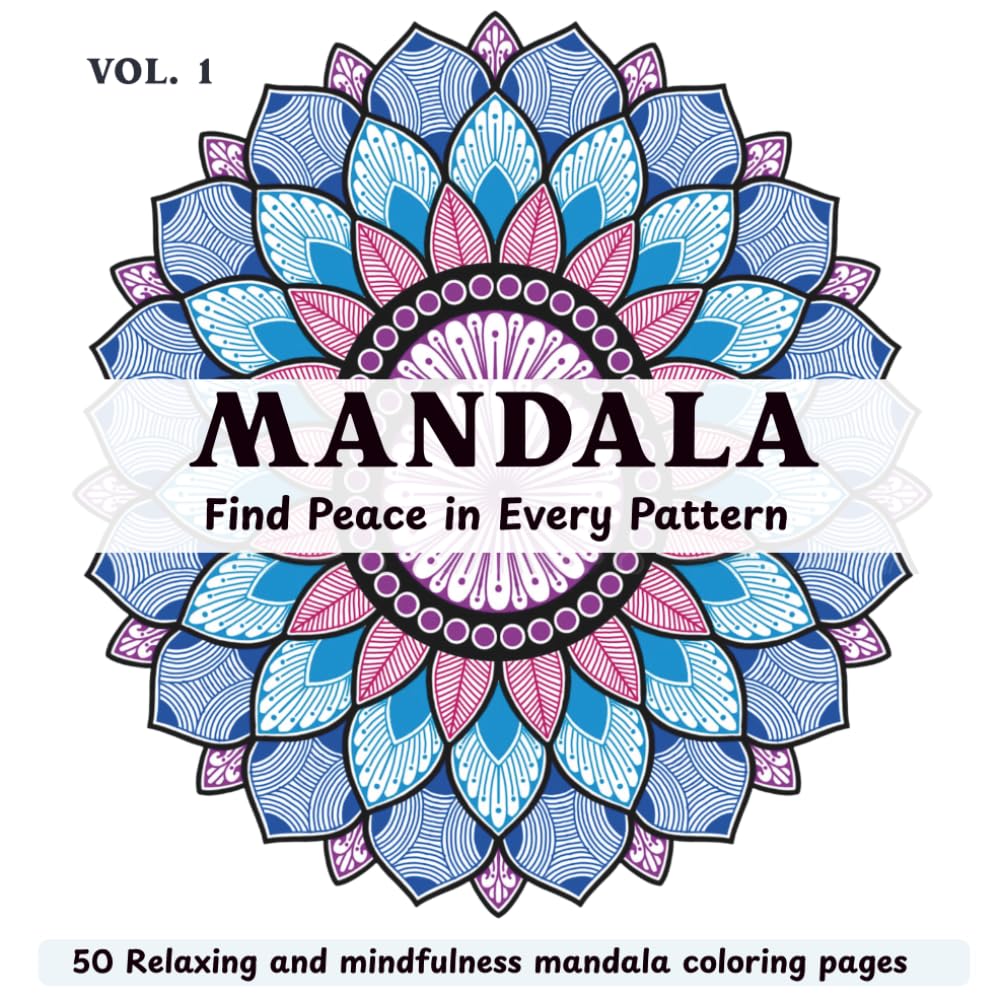 Mandala Coloring Book: 50 Relaxing mandala coloring pages for adults