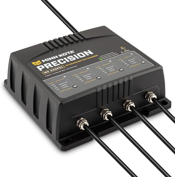 Minn Kota Precision MK-440PCL On-Board Marine Battery Charger Γ’β¬β 4 Banks, 10 Amps Each