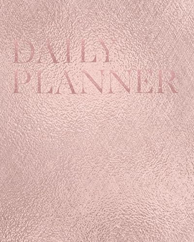 12 Month Daily Planner Undated: To Do List Daily Task Checklist Planner &amp; Productivity Notebook | Month At A Glance | Large 8x10 Agenda Rose Gold
